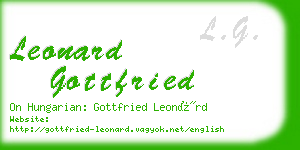 leonard gottfried business card